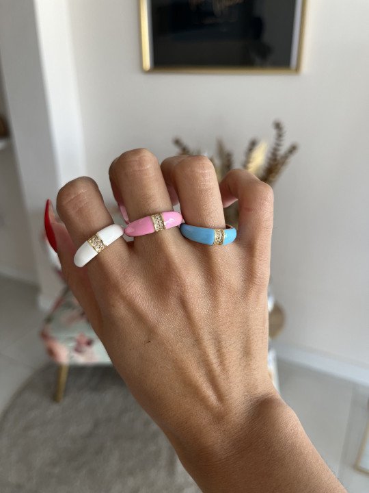 ANILLO BRILLANTE Y COLOR